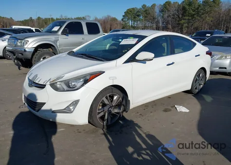 2014 Hyundai Elantra Limited z USA, uszkodzony, nr VIN 5NPDH4AE9EH521031
